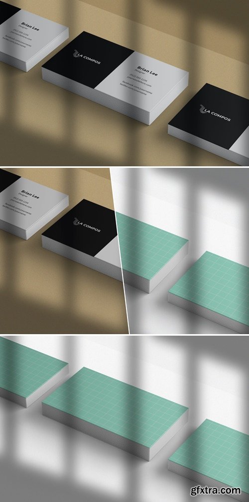 Realistic Business Card Mockup M5J4TTK