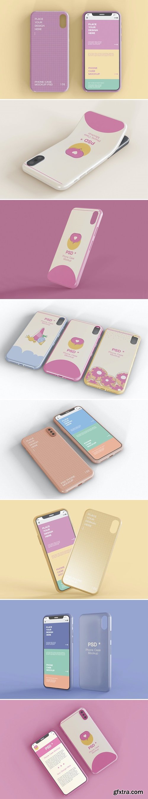 Smartphone Screen and Case Mockup