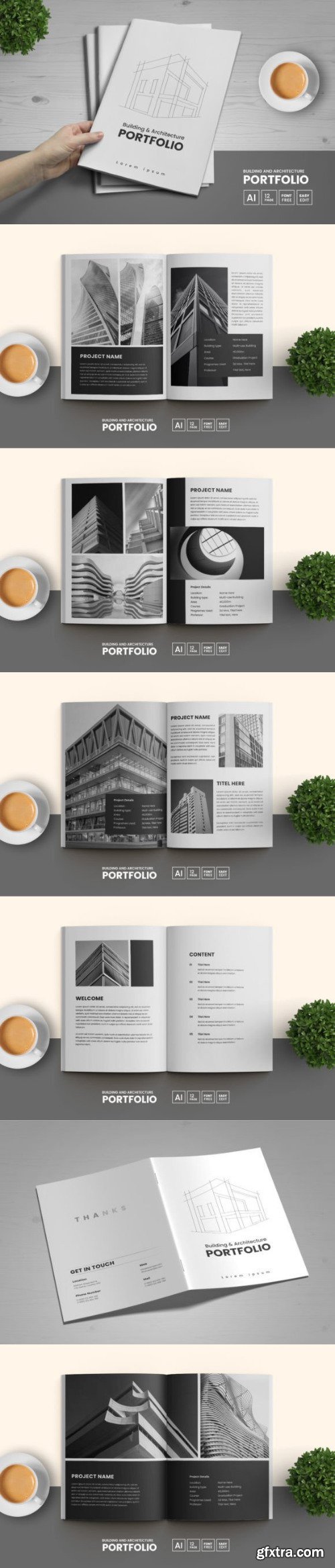 Creativemarket -  Architecture Portfolio Template
