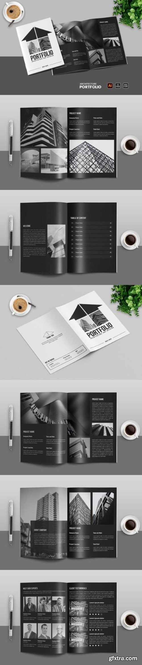 Portfolio Template, Magazine Layout