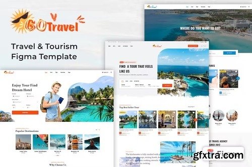 GoTravel - Figma Travel Website Template YGX7NTN