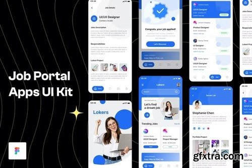 Job Portal App UI Kit G788S2N