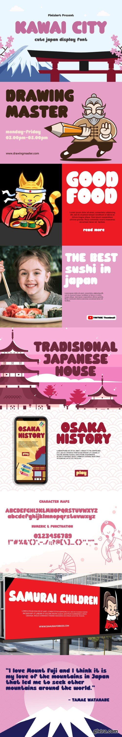 KAWAI CITY - Cute Japan Display Font