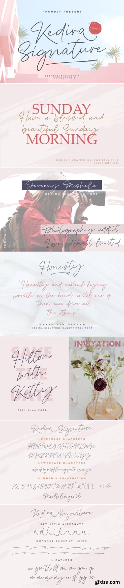 Kedira Signature Font