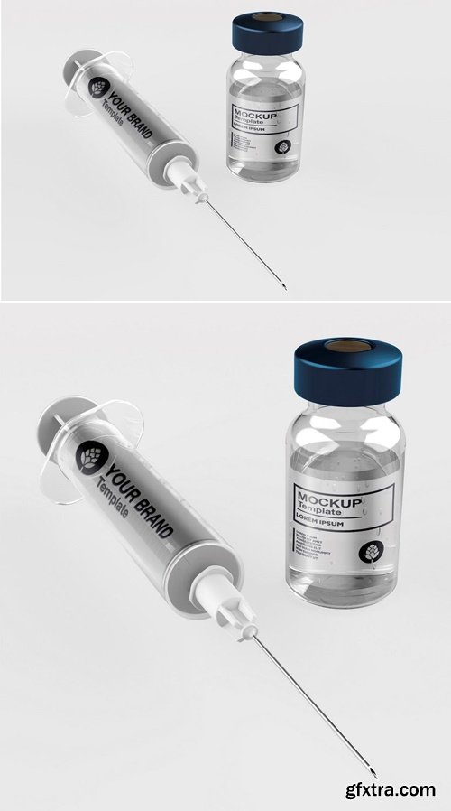 Vaccine and Syringe Mockup SR57WAP