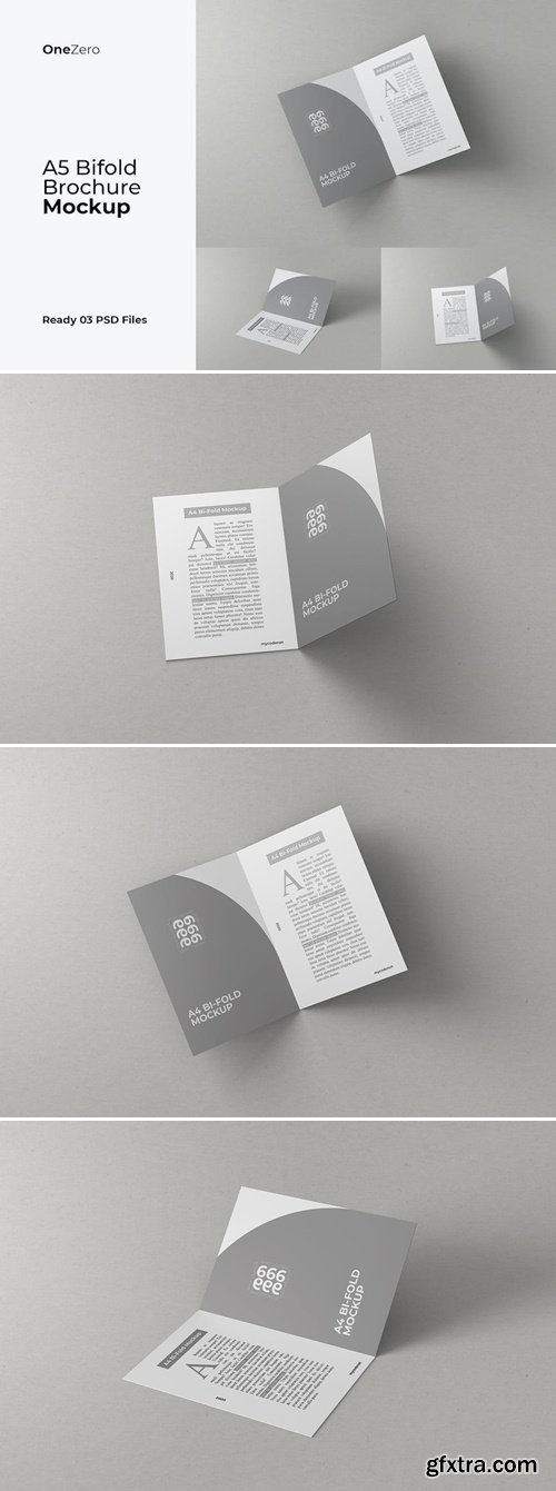 A5 Bifold Brochure Mockup Vol 03 MW2UN4H