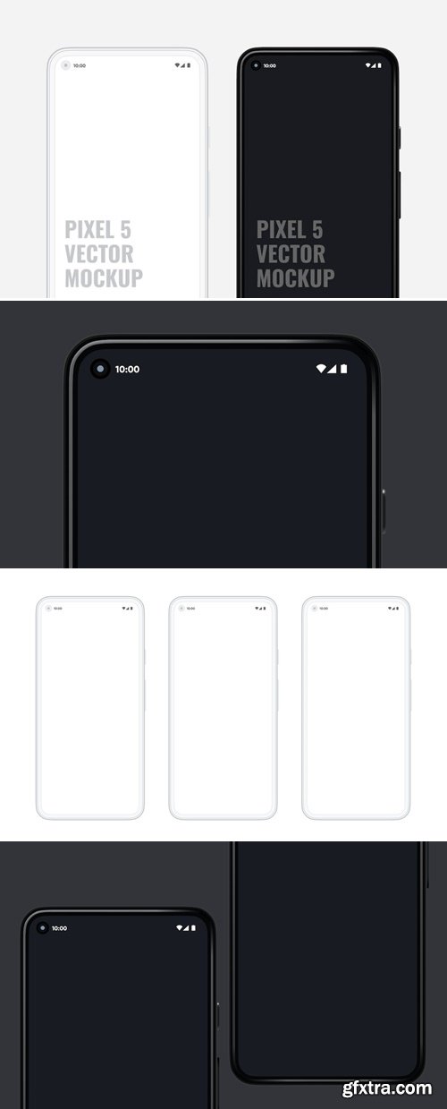 Pixel 5 Vector Mockup FK33UQT