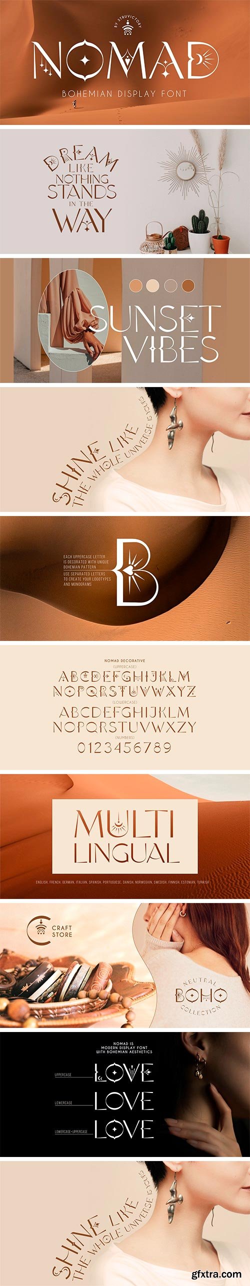 Nomad Decorative Font