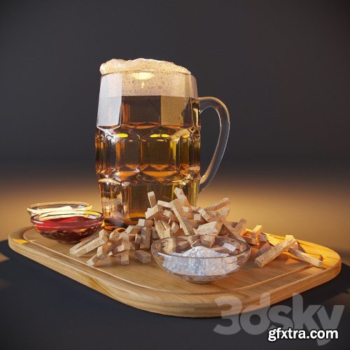 Beer with croutons