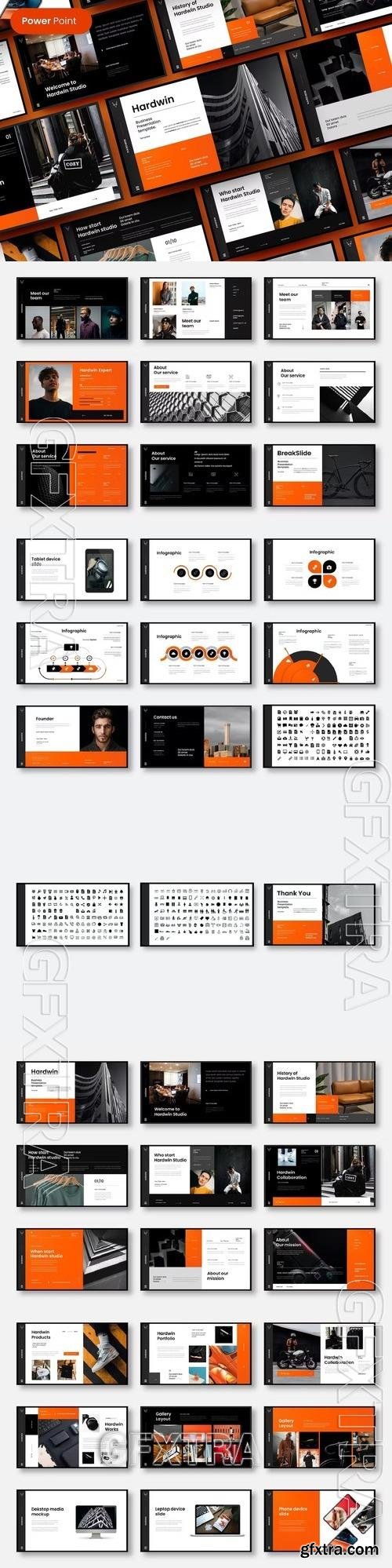 Hardwin – Business PowerPoint Template NAG6F5H