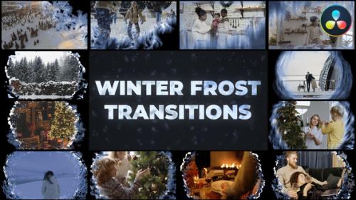 Videohive - Winter Frost Transitions for DaVinci Resolve - 42799035 - 42799035