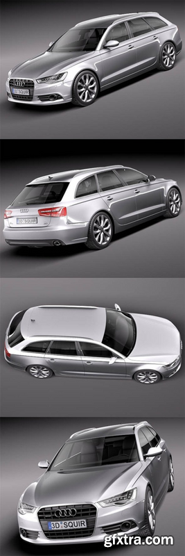 Audi A6 Avant 2012 3D Model