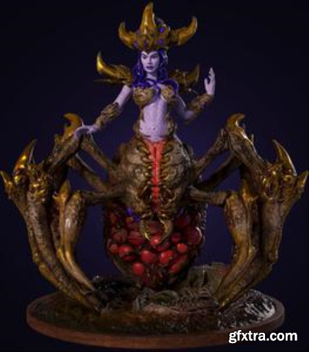 Spider Queen by Hold My Miniatures – 3D Print