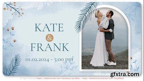 Videohive Winter Wedding Slideshow 42788240