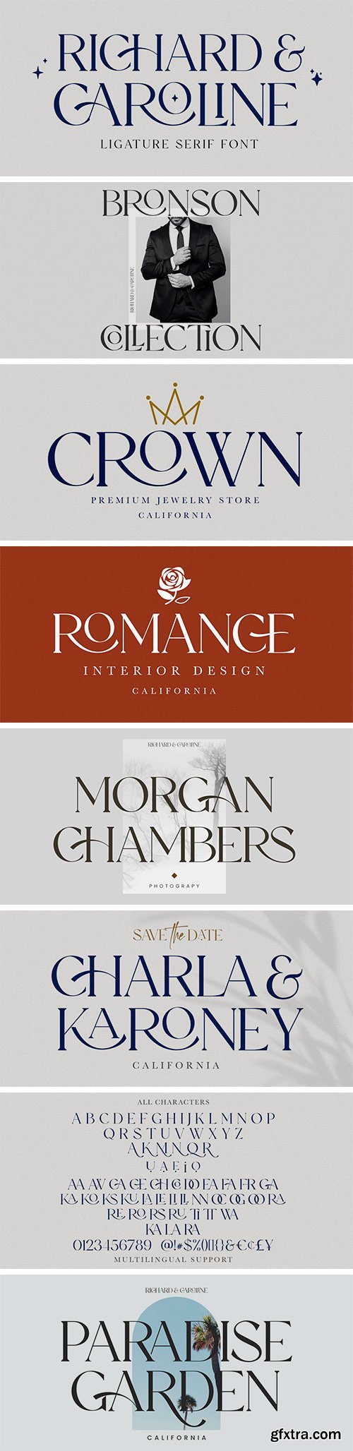 Richard & Caroline Font Family