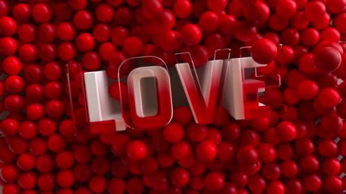 Videohive - 3D Text Sphere Love Valentine Day - 42580970 - 42580970