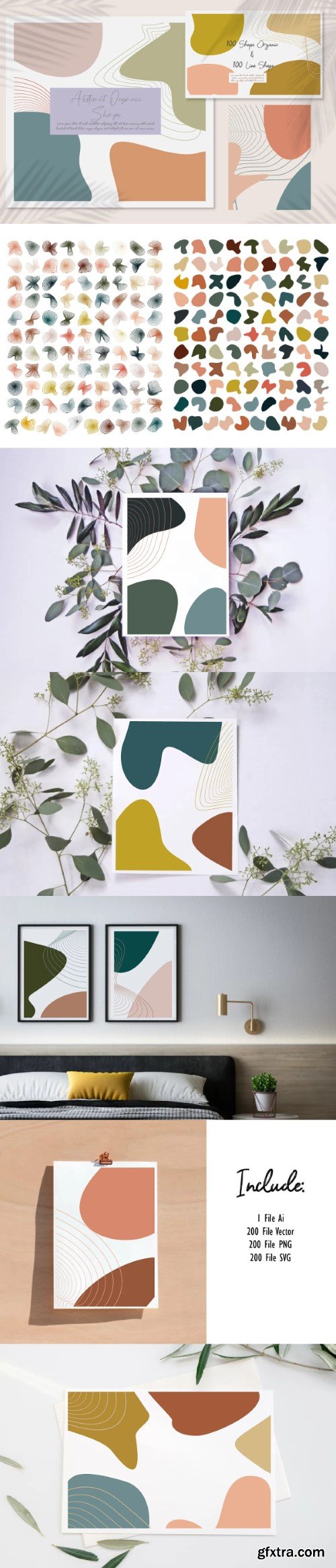 Creativemarket - Bundle Abstract Organic Shape 10309198