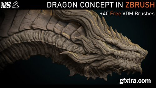 Artstation - Dragon Concept in Zbrush