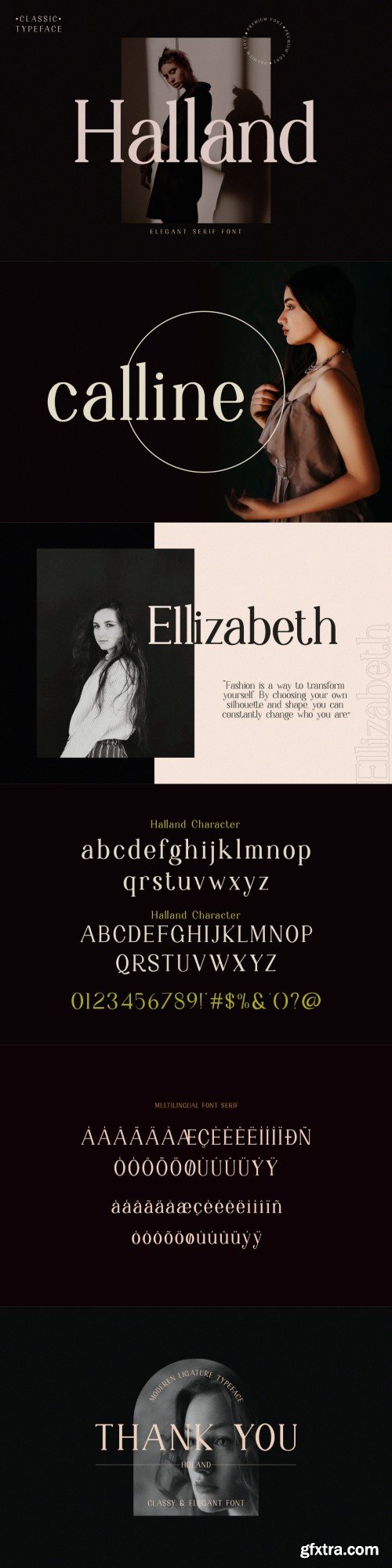 Halland Serif Font