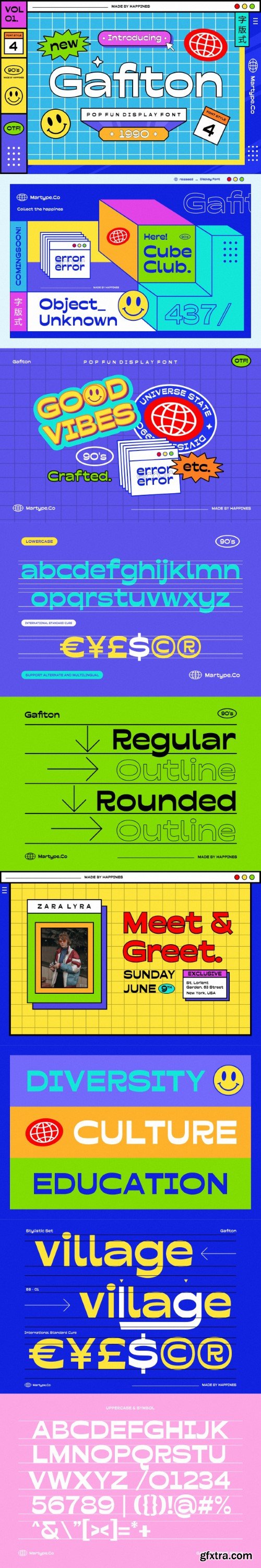 Gafiton - Pop Fun Display Font