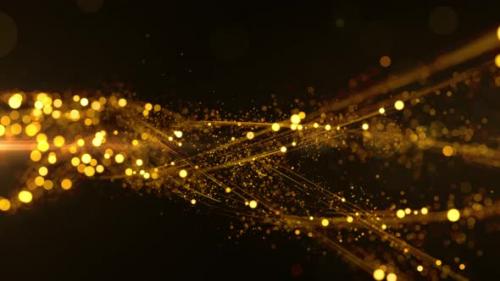 Videohive - Gold Digital Particles 01467 - 42798404 - 42798404