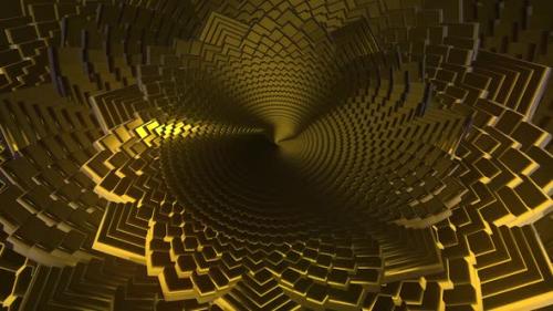 Videohive - Rotating Gold Background - 42799224 - 42799224