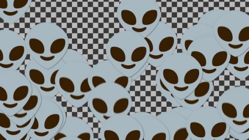 Videohive - Emojii Alien Transition | UHD | 60fps - 42830890 - 42830890