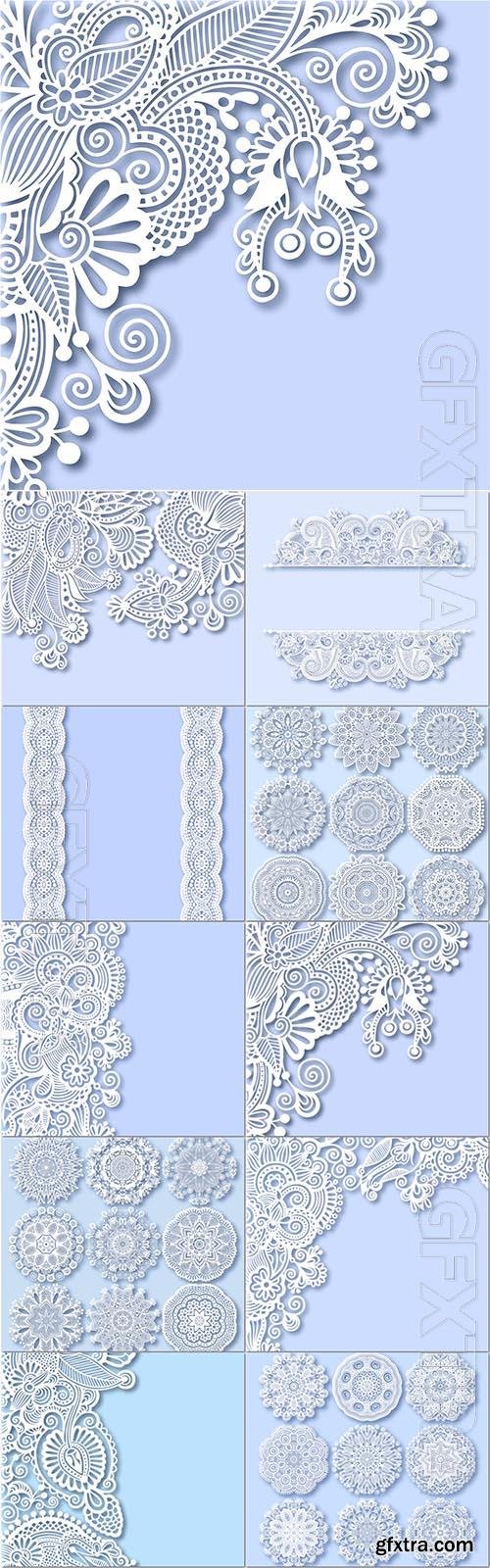 Vector ornate greeting card decoration