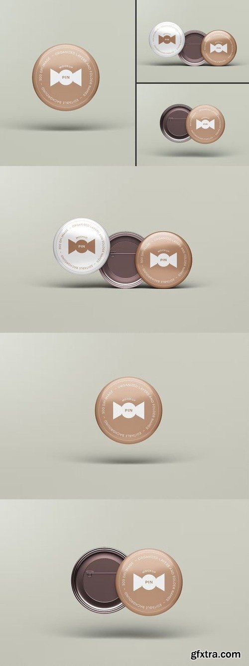 Pin Button Mockup