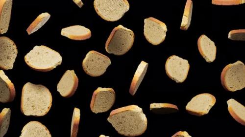 Videohive - Seamless Floating Slices of Bread on Alpha - 42766014 - 42766014