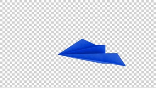 Videohive - Paper Plane Flying On The Air Blue V3 - 42770209 - 42770209