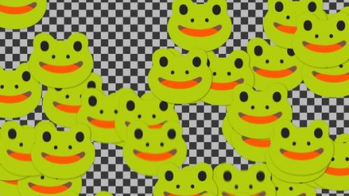 Videohive - Emojii Frog Transition | UHD | 60fps - 42782745 - 42782745