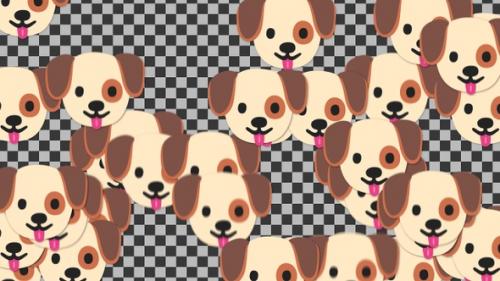 Videohive - Emojii Dog Face Transition | UHD | 60fps - 42784116 - 42784116