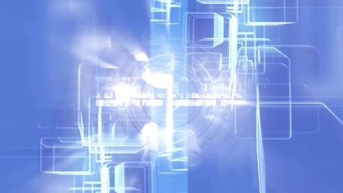 Videohive - Cubes abstract background blue - 42787596 - 42787596