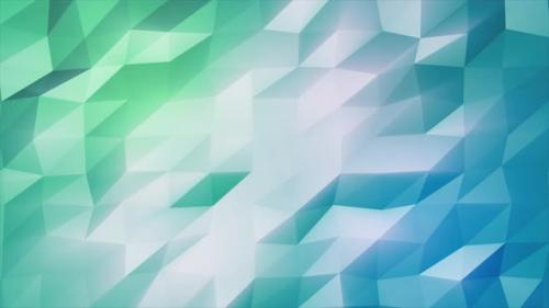 Videohive - Abstract moving triangles green low poly digital futuristic. Abstract background. Video - 42790710 - 42790710