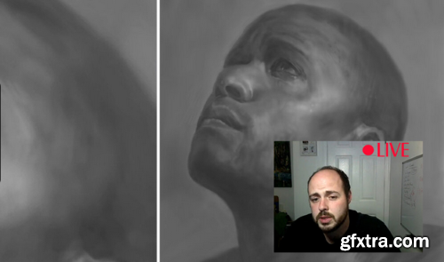 New Masters Academy - Monochromatic Portrait with a Soft Round Brush with Iliya Mirochnik