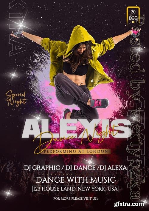 Alexis Dance Psd Party Flyer