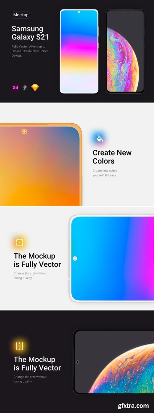 Samsung Galaxy S21 Mockup G9EBM6Y