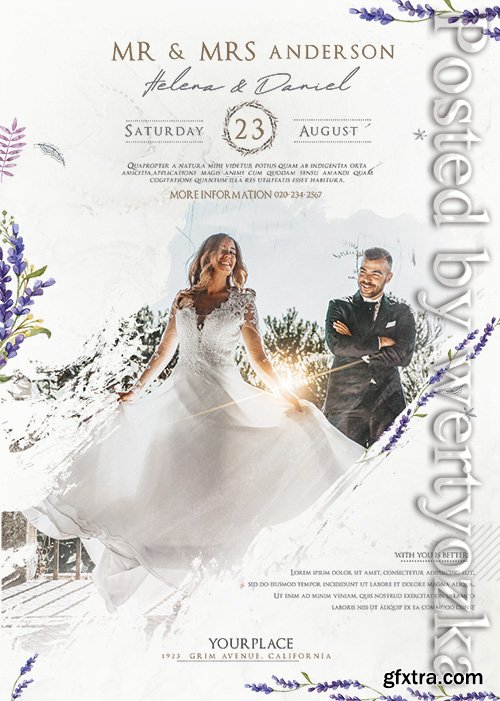 Wedding Agency Psd Flyer Design