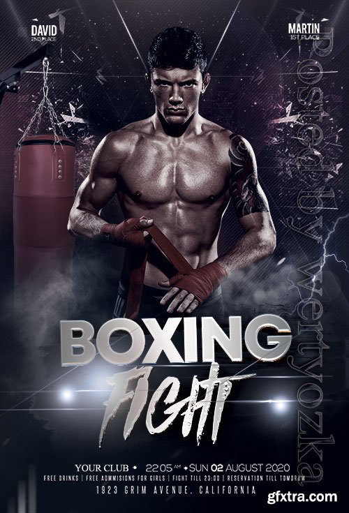 Boxing Tournament Psd Flyer Design