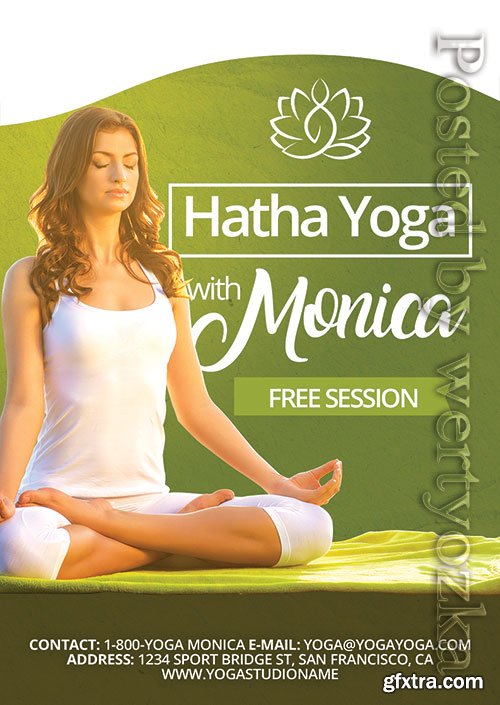 Yoga Psd Flyer Design