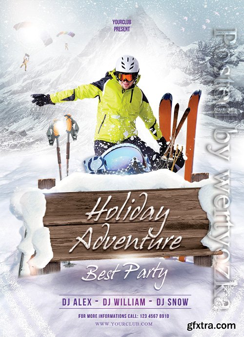 Holiday Adventure Psd Flyer Design