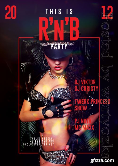 RNB Party Psd Flyer Design