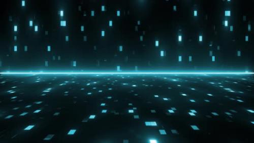Videohive - Glowing Shape Square High Tech Background. Futuristic High Technology Background, Digital Computer - 42762740 - 42762740