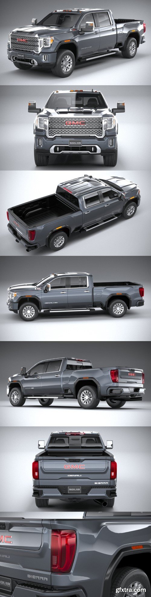 GMC Sierra HD Denali 2020 3d model