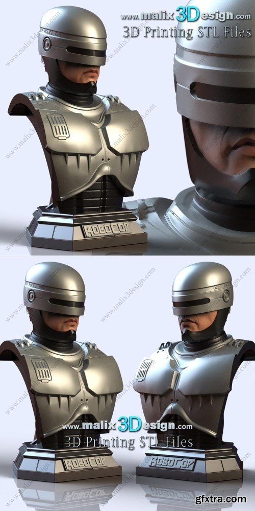 Sanix 3D – Robocop Bust – 3D Print Model