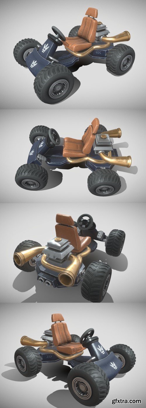 Stylized Kart Blue