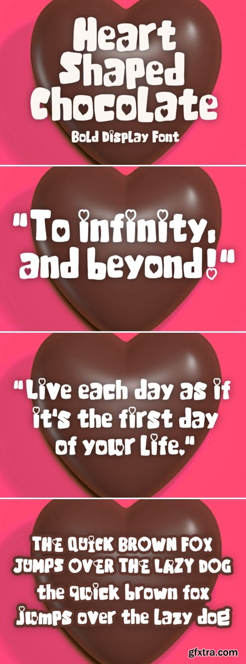 Heart Shaped Chocolate Font