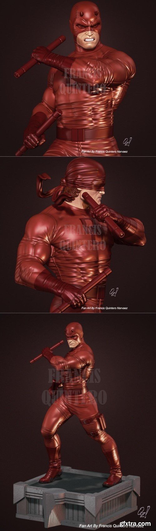 Francis Q Daredevil by Francis Quintero Narvaez – 3D Print Model