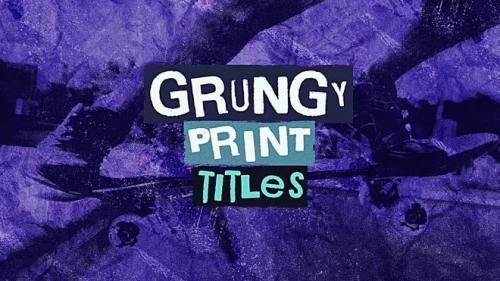 MotionArray - Grungy Print Titles - 1166264
